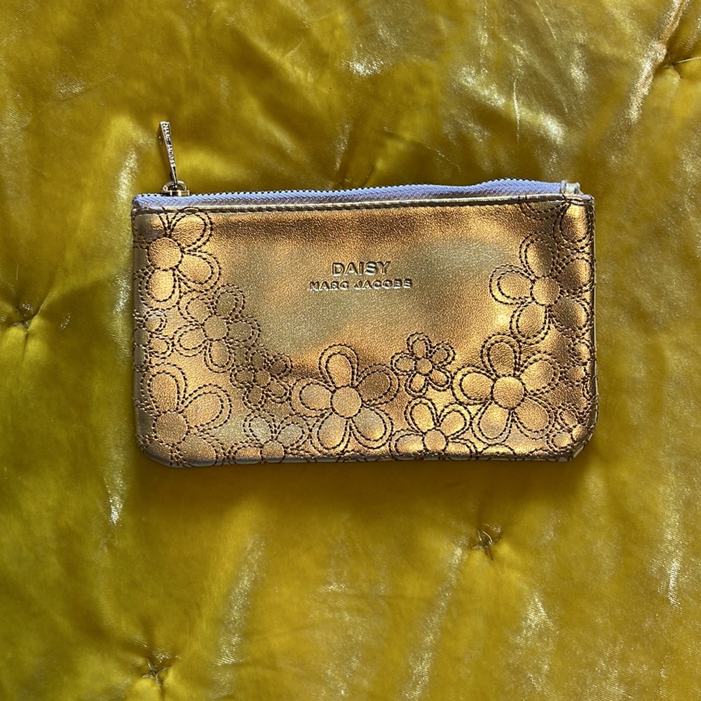 Small goods: Gold Marc Jacobs wallet pouch, fairly used
